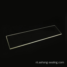 Platte aangepaste maat borosilicaat vierkante glazen plaat